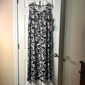 Chico’s Black and White Maxi Dress